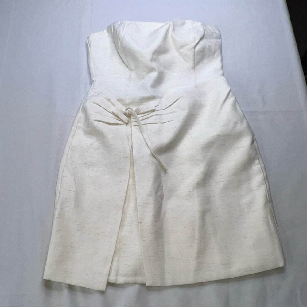 Meshki Strapless Cream Dress